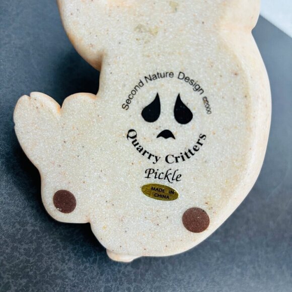 Quarry Critters "Pickle" the pig figurine by Second Nature Designs @2000 - Picture 3 of 9